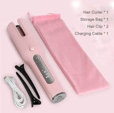 Wireless Automatic Curler USB LCD Screen Ceramic Heating Anti-perm Curler - Nuprozone
